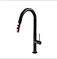 Hot and cold kitchen faucets